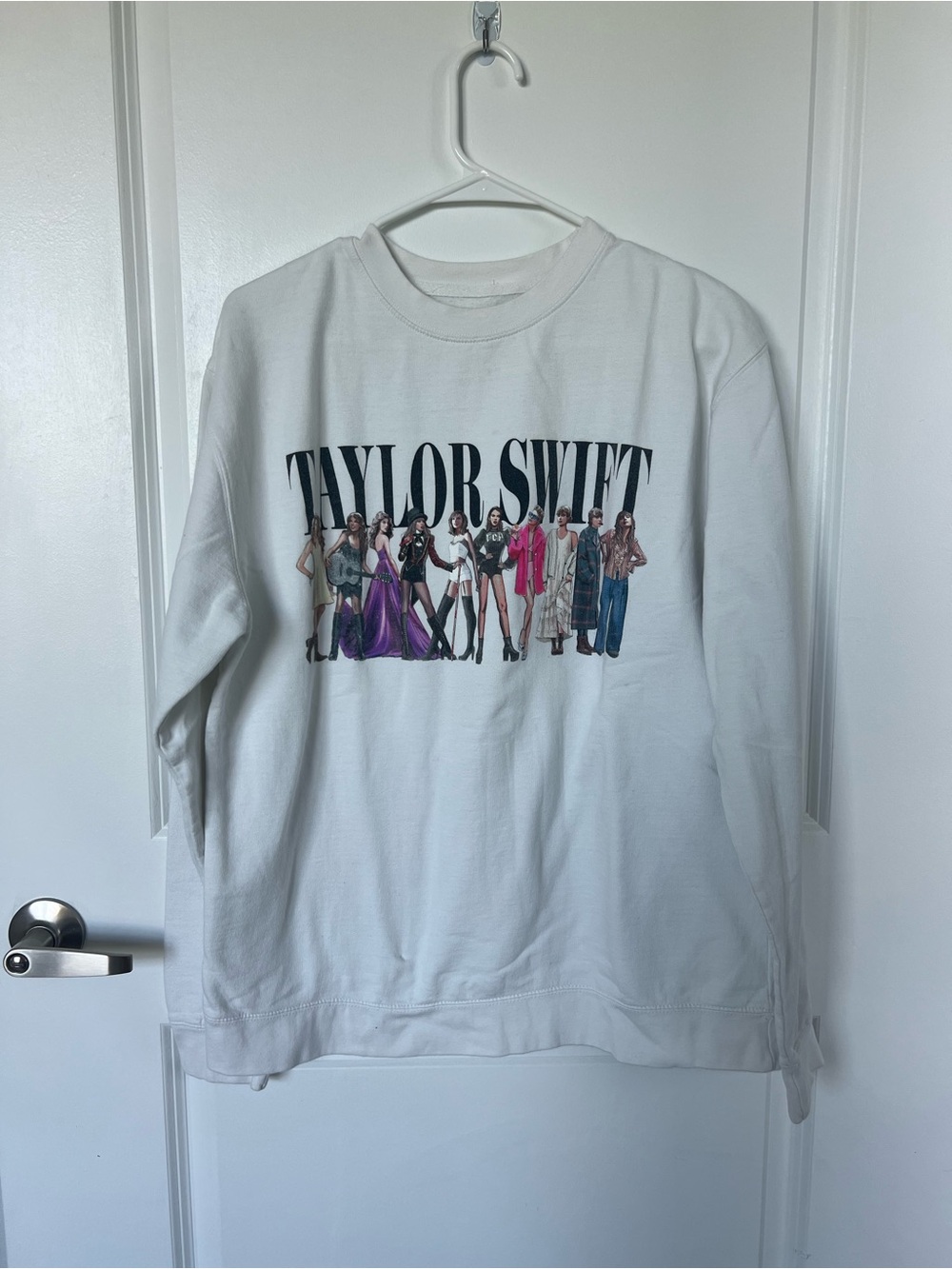 Taylor Swift White 'Midnights' Crewneck Sweatshirt